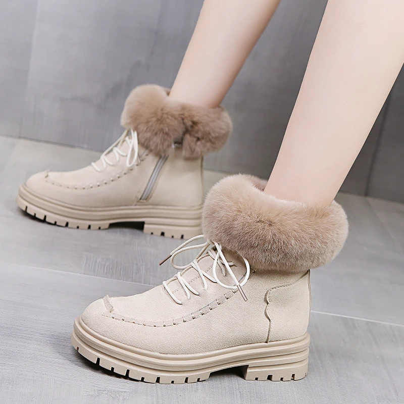 botas para mantener el calor Zapatos gruesos de Invierno para Mujer botas para mantener el calor Zapatos gruesos de Invierno para Mujer