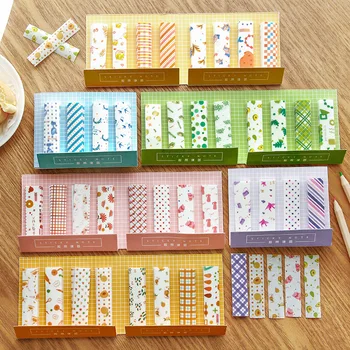

16 pack/lot Colorful Fruit Orange Stripe N Times Memo Pad Sticky Notes Escolar Papelaria School Supply Bookmark Label
