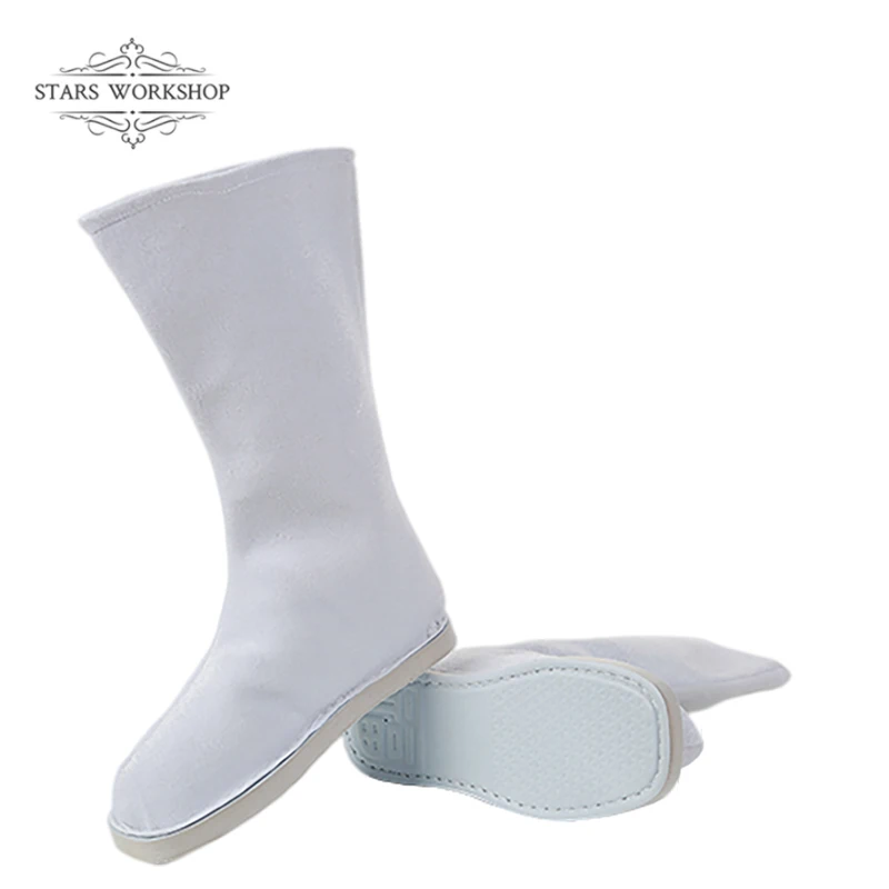 Chinese Traditional Ancient Hanfu Performance Shoes Boots for Adult Kids Peking Opera Folk Dancing Qing Dynasty Accessory Shoes