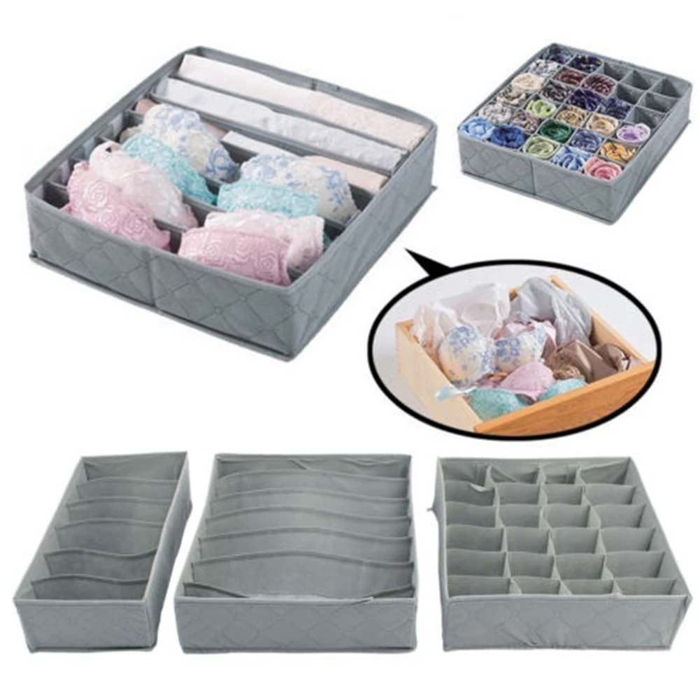 

Storage Box Sock Bra Underwear Ties Drawer Closet Drawer Organizer Storage Box Home Storage Fabric Organization