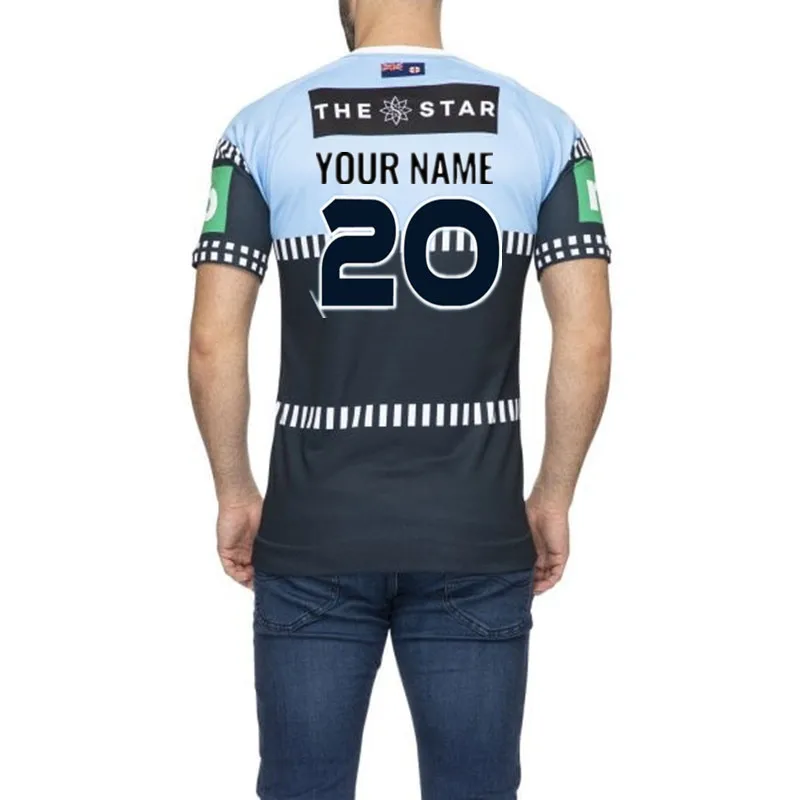 NSW BLUES NSW SOO PRO Домашняя футболка для регби Размер: S-5XL печать пользовательского имени номер качество идеальное
