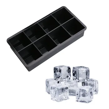 

8 Even Square Ice Cubes Ice Tray Silicone Mould Household Bar Cafe Ice Maker Handmade Creative DIY Easily Removable Mold