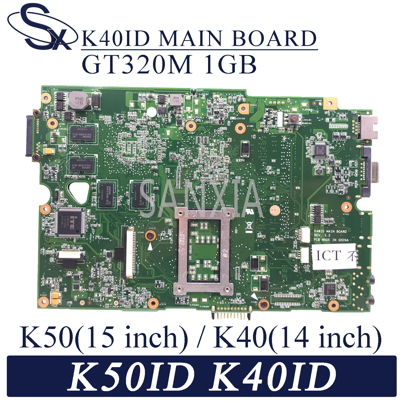 KEFU K40ID Laptop motherboard for ASUS K50ID K40IE