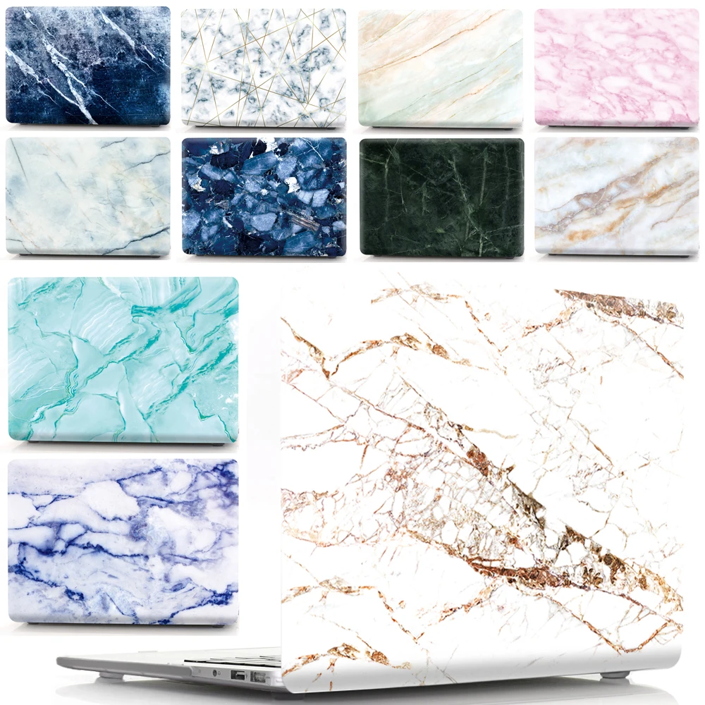 Hot Marble Pattern Laptop Replace Cover Case Shell For Apple Macbook Air Pro Retina 11.6 13 12 15 For Pro With Touch Bar 13.3 15