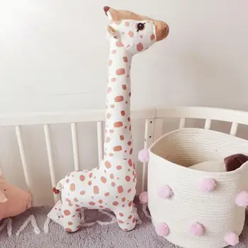 

Cartoon Cotton Giraffe Soft Doll Animal Stuffed Toy for Home Decor Kids Gift Домашний декор детский подарок