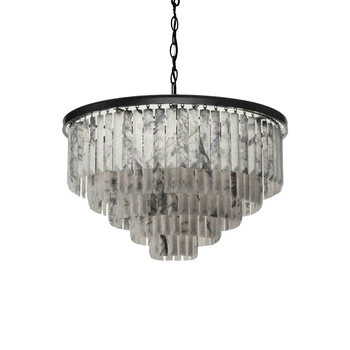 

Modern Luxury Marble Chandelier for Hotel Engineering Villa Lighting