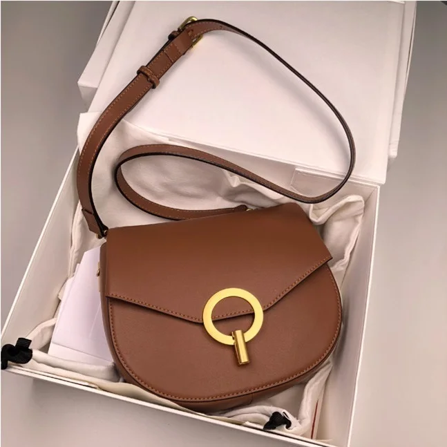 

Fashion Genuine Leahter Messenger Bags for Women Luxury Designer Retro Handbags Shoulder Crossbody Bags Famous Brands Small Bags