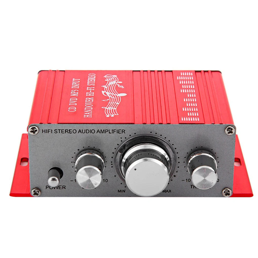 

HY2001 Small Power Amplifier Motorcycle Auto Car Home HiFi Stereo Audio Power Amplifier DC12V