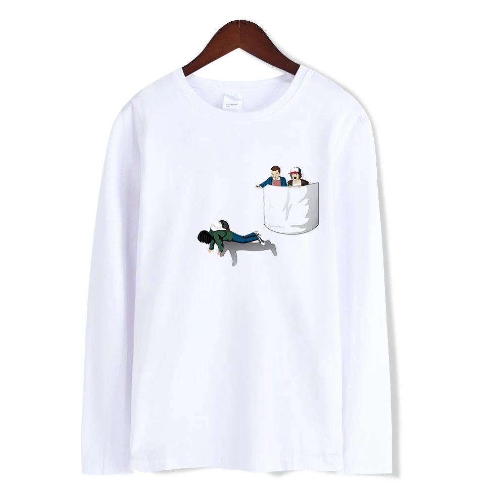 Spring and Autumn 2019 Men's Long Sleeve T-shirt, Teenagers'T-shirt,  Printed T-Shirt Shirt, Fashion Men's Wear