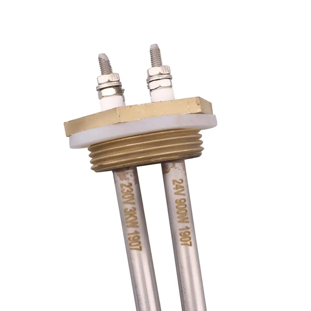 24V 900W& 230V 3KW комбинированный DN32 1 1/" BSP SUS304 Электрический погружной водонагреватель элементом