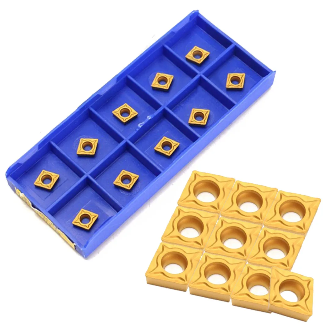 10pcs CCMT060204-HM Carbide Inserts + 1pc SCLCR0808F06 Lathe Turning Tool Holder 80mm Boring Bar with Wrench