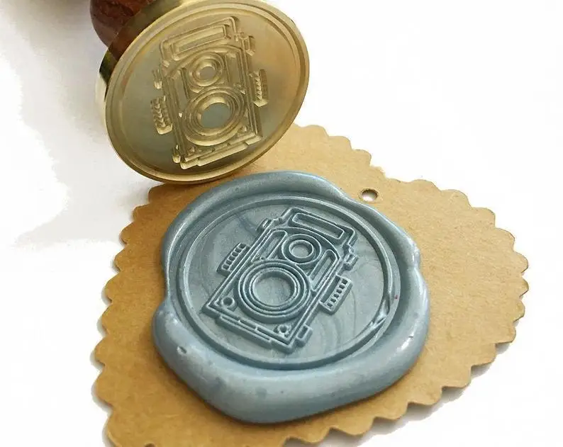 CAMERA Wax Seal Stamp Wedding Invitation Birthday Party