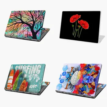 

poppies hand drawn patterns roses laptop sticker skin for MacBook HP Acer Dell ASUS Lenovo