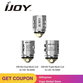 

3pcs IJOY Captain X3/Avenger/Katana/Diamond Coils Mesh OCC Evaporizer Coil DM-C1M/C2M/Mesh/DM/M2/M3 KM1 Big Vapor Core