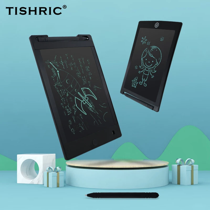 

TISHRIC 8.5 Inch Thin Style LCD Writing Tablet Graphics Tablet Pad With Stylus For Drawing Educational Kids Writing Board