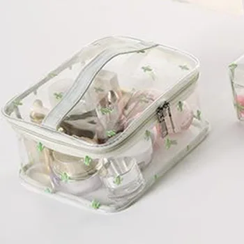 

Wash Bag Transparent Case Large Capacity Organizer For Makeup Waterproof Eco-friendly Toiletry Portable Gift Travel Storage PVC