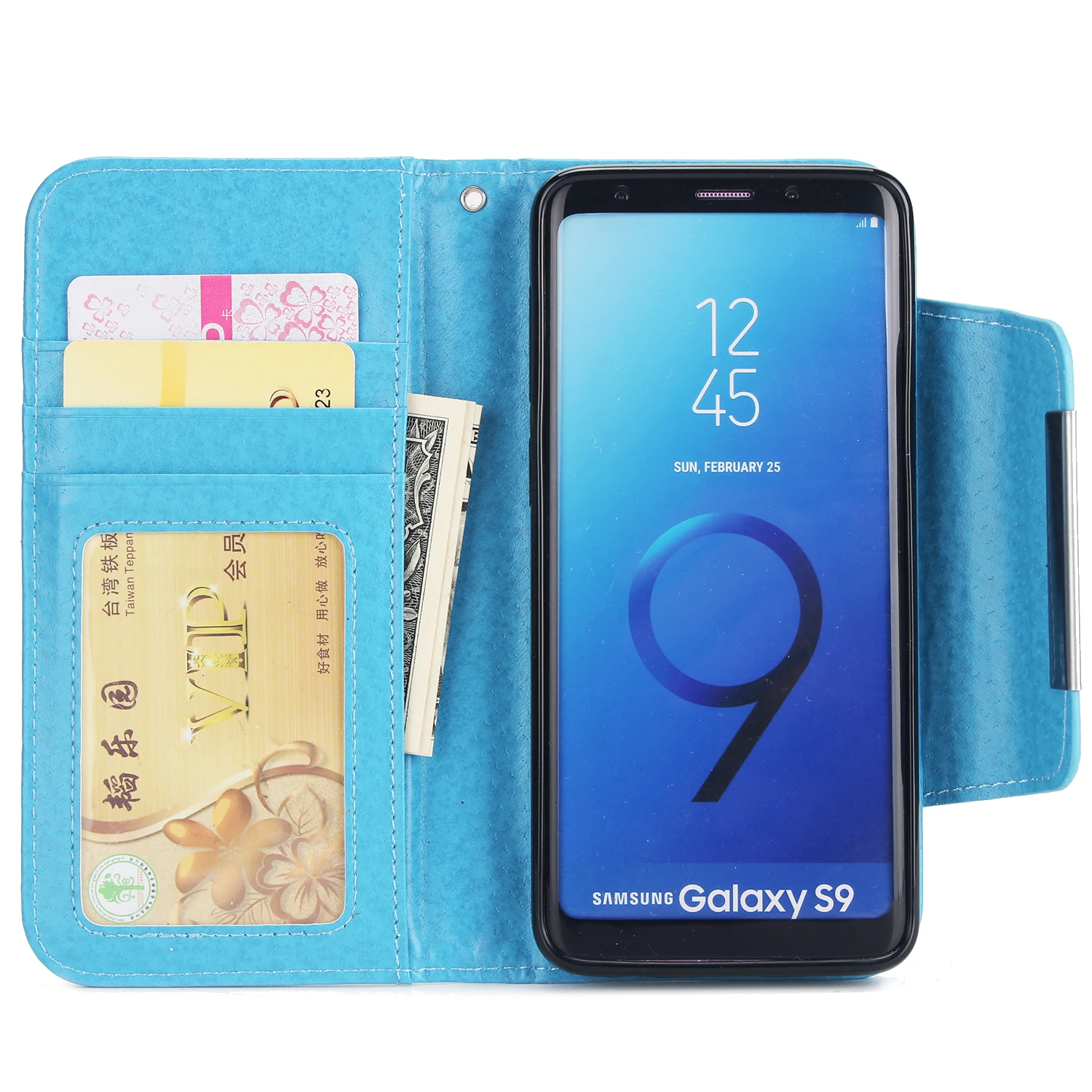 Многофункциональный кошелек для карт чехол для SamsungS9 чехол 2-в-1 чехол с откидной магнитной крышкой в виде кленового листа цветок Разделение чехол КРЫШКА ДЛЯ SamsungS7 S8 Примечание 10