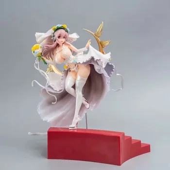 

Hot Sale Super SONICO Luxury Wedding Dress Ver Sexy Girls Action Figure Japan Anime Adult Collectible Model Toy Doll Gift