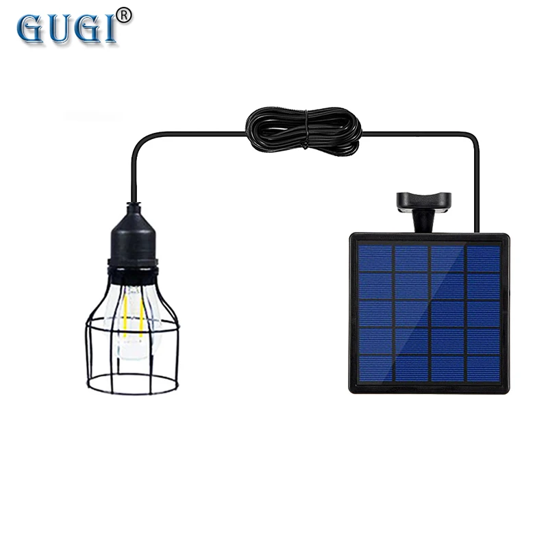 

3M Solar Garden Light Solar Light Retro Bulb Chandelier Solar Powered Pendant Light LED Waterproof Outdoor Courtyard Corridor