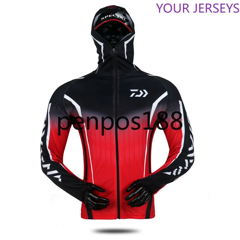 

2020 New Daiwa Spring Summer Long Sleeves Fishing Jacket Sun Protection Shirt Clothes Outdoor Running