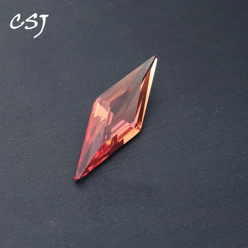 CSJ Created Zultanite Loose Gemstone Prismatic 15*30mm Created Sultanite For Silver or Gold Diy Fine Jewelry Gift loose gemstones