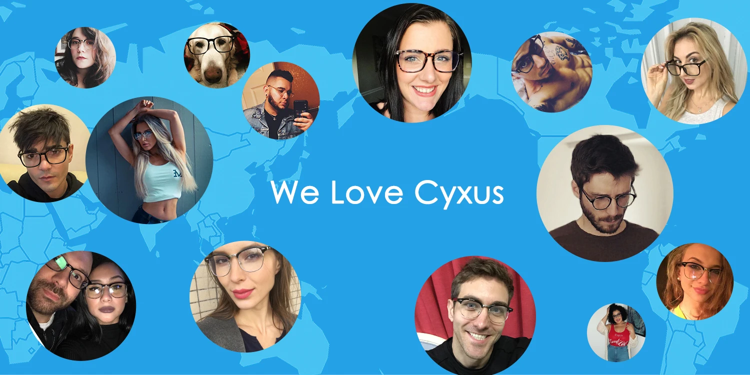 Cyxus, анти-синий светильник, очки для снятия напряжения, прозрачные линзы, прямоугольные, унисекс, гибкие, без оправы, компьютерные очки 8602