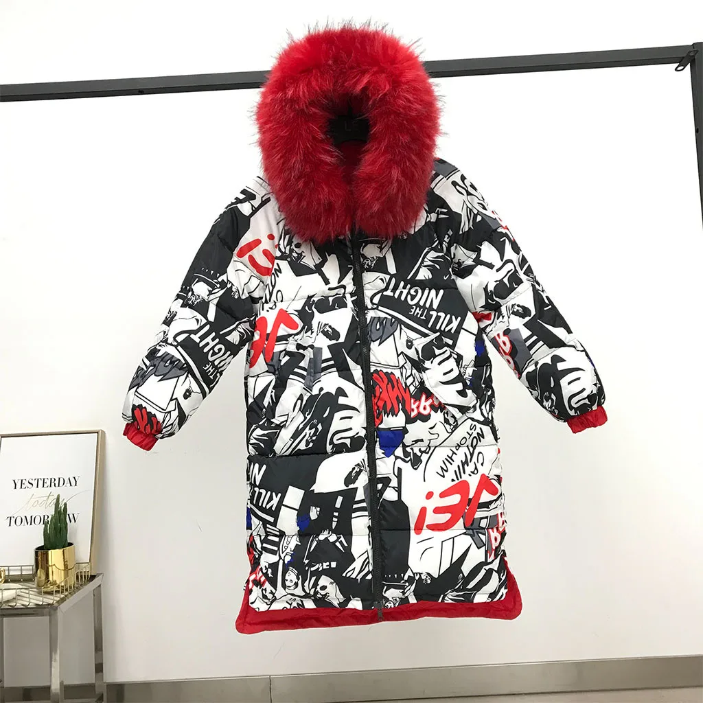 Женская зимняя парка, пальто Двусторонняя одежда с капюшоном, плотное теплое тонкое длинное пальто, прямое, средней длины, с хлопковой подкладкой, Тонкая зимняя верхняя одежда