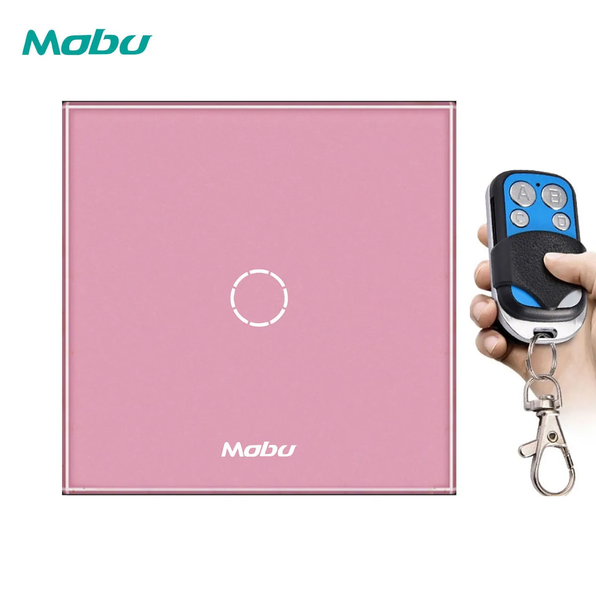Pink Y601A Стандартный настенный светильник Mobu для ЕС/Великобритании, сенсорный выключатель для дистанционных сенсорных переключателей, 1 комплект, 1-позиционный Переключатель дистанционного управления - Цвет: Pink Y601A
