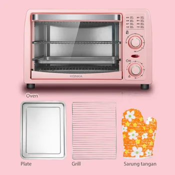 KONKA Electric Oven 13L Multifunctional Mini Oven Frying Pan Baking Machine Household Pizza Maker Fruit Barbecue Toaster Oven 2