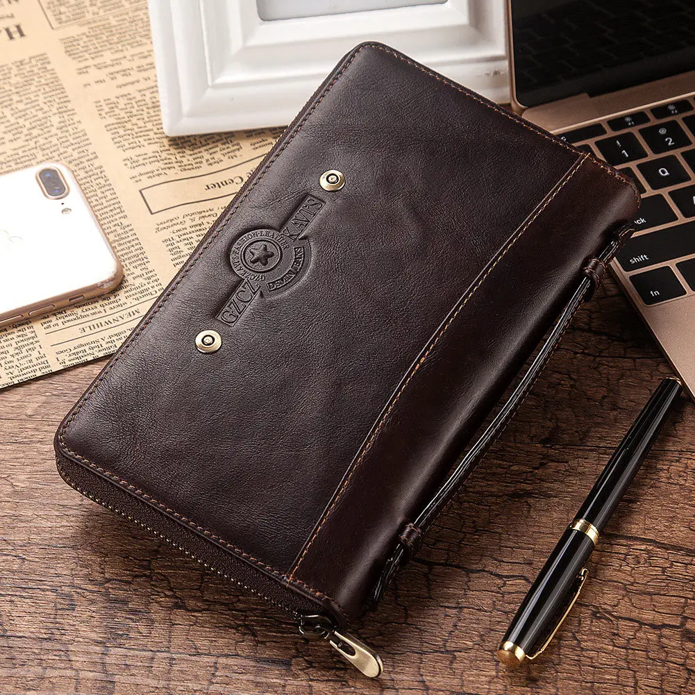 

New Arrivals Fashion Long Women Wallets Female genuine leather wallet mens wallets Ladies Purse Zipper Phone Bag