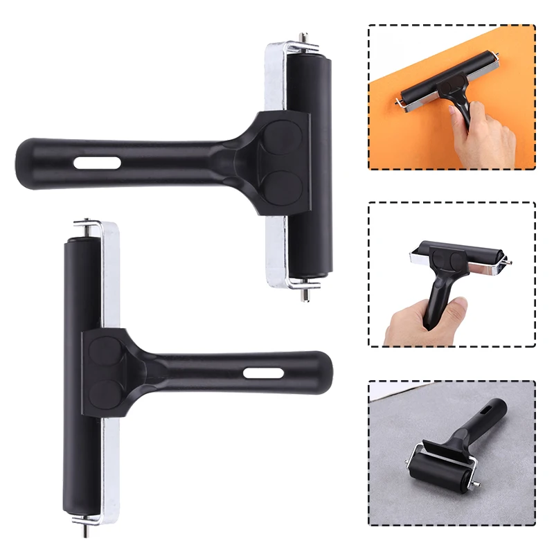 

6/10/15cm Ink Brayer Professional Rubber Roller Art Stamping Tool For Printmaking Rolling Down Prints Paints Graphic Projects.