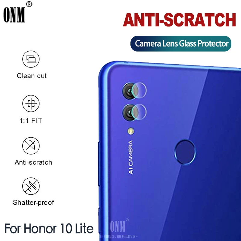 2 шт. закаленное стекло для объектива камеры huawei Honor 10 Lite Защитное экрана задняя