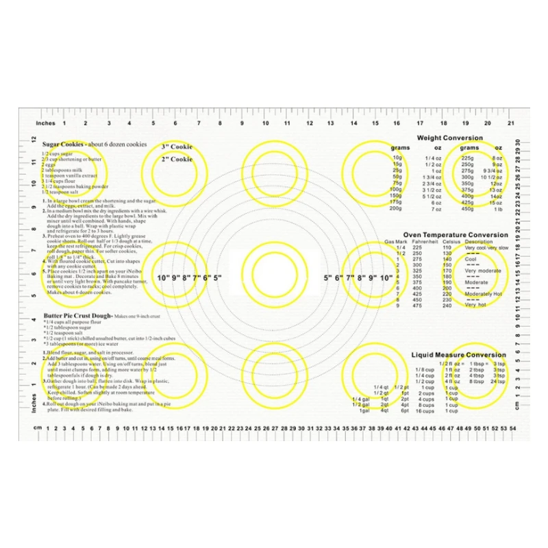 

Large Yellow Silicone Kneading Mat Household Kitchen Thickening Baking Chopping Board Mat