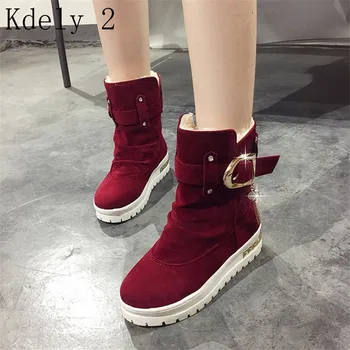 

Women Winter New Snow Boots Women's Boots Women's Tube Casual Bow Snow Boots Warm Cold Burning Feet Women's Boots Cotton Shoes