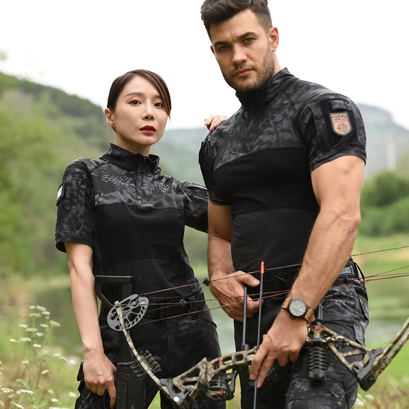 Outdoor Hiking Jacket+Shirts Soft Shell Outwear Windproof Windbreaker Military Shirt Tactical Fleece Jackets Hunting Clothes Set