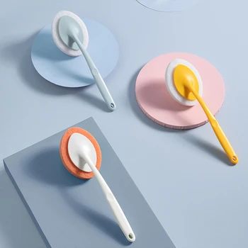 

Long Handle Sponge Brush Bathroom Bathtub Brush Long Handle Brush Bathroom Cleaning Floor Brush Kitchen Countertop Sponge Wipe