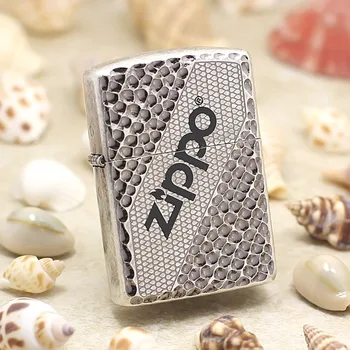 

Genuine Zippo oil lighter copper windproof 3D Magic eye cigarette Kerosene lighters Gift With anti-counterfeiting code