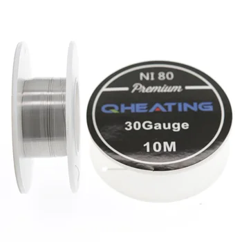 

NI80 10m/roll wire for e cigarette RDA heating wires Nichrome Pre-built coils Heating Coil Wires for RDA RBA Atomizer