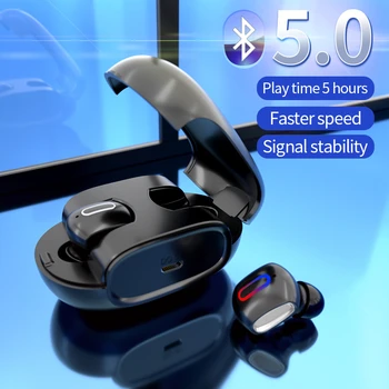 

Wireless Earbuds SZHAIYU Mini Dual Bluetooth 5.0 Earphone 3D Stereo Sound Hi-Fi Wireless Sports Earphones Microphone