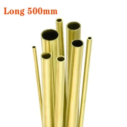 10 - Piece Assorted Brass Tube Set - Various Diameters and Lengths with 0.5 - 2 mm Wall Thickness - 2x1.5mm  10pcs