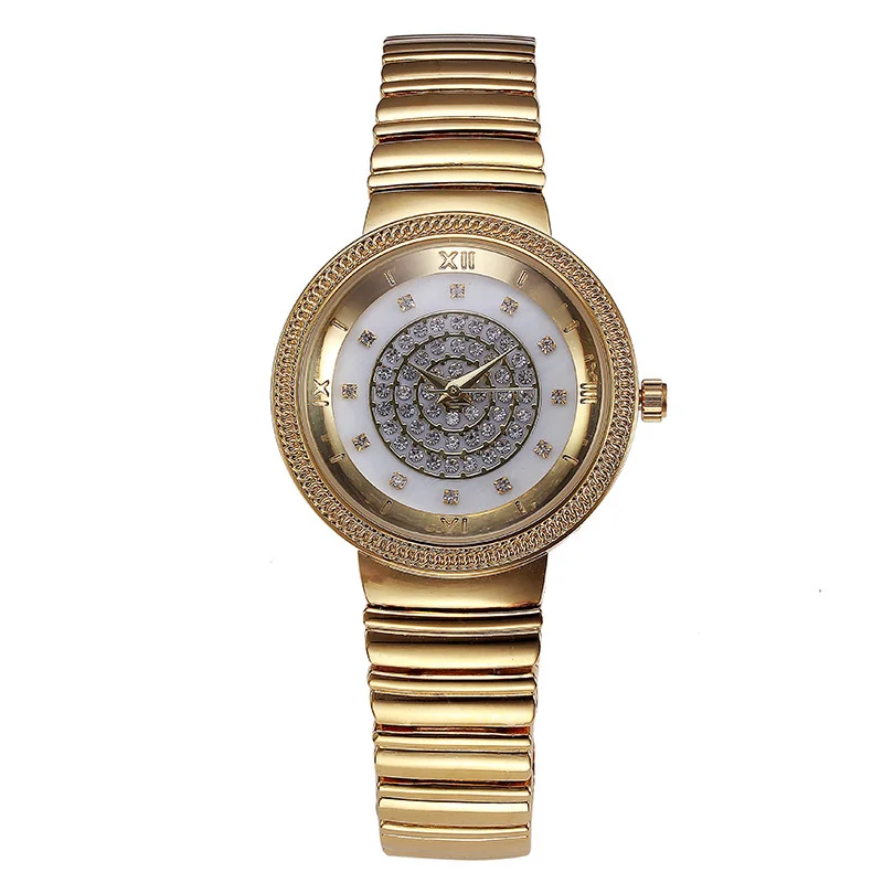 

Women's Watches Stainless Steel Watchband Round Dial Quartz Wristwatch Ladies Casual Brand Waterproof Watch Gold Silver