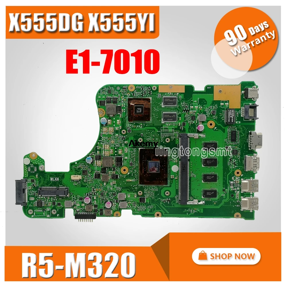 X550YA материнской A6-7310U для ASUS X550YA X555DG X555DA Материнская плата ноутбука X550YA плата X550YA тест материнской платы 100% ok