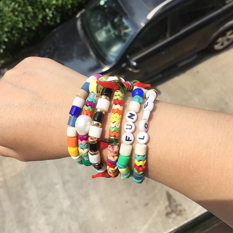 Pulseras mujer moda повязка на руку vsco девушка жемчужный браслет забавный браслет богемные Бохо Пресной воды Жемчужные Браслеты для женщин