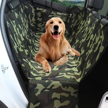 

Pet Car Mat Oxford Footprint Pet Dog Carriers Rear Back Waterproof Pet Car Seat Cover Mats Hammock Protector With Safety Belt#15