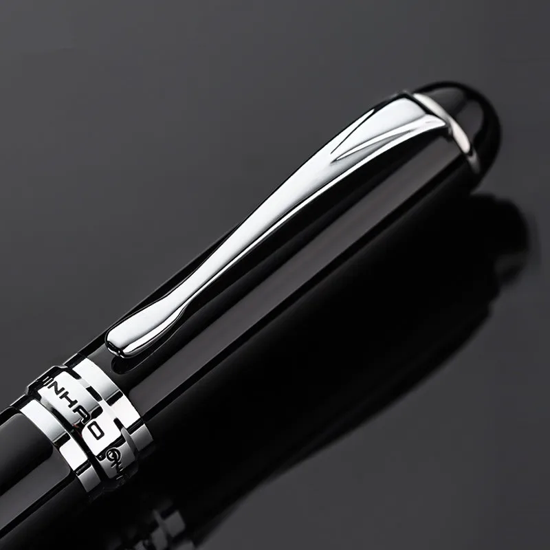 Jinhao 750 블랙 만년필, 고급 펜촉, 고급 잉크 펜, 비즈니스 사무실, 학생 선물, 깃털 펜, 고품질