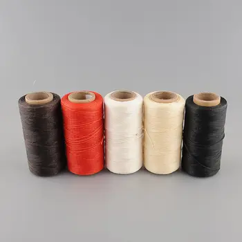 

260Meter 1mm 150D Leather Flat Waxed Wax Thread Cord Tool Hand Stitching