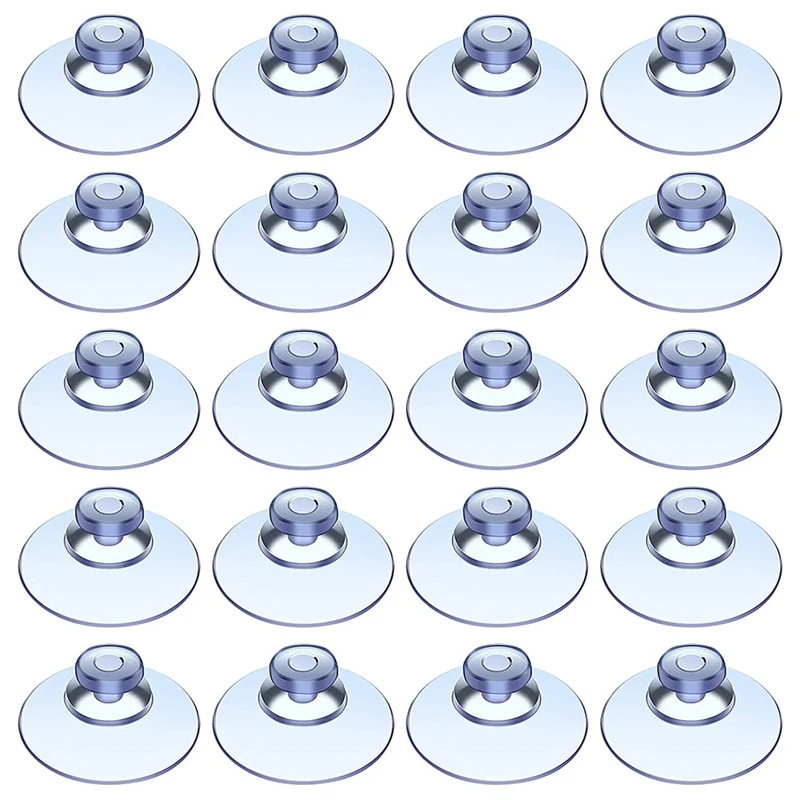 Promotion! 100Pcs Transparent Suction Cups Plastic Pads Without Hooks for Outdoor Kitchen Bathroom Window 20Mm |