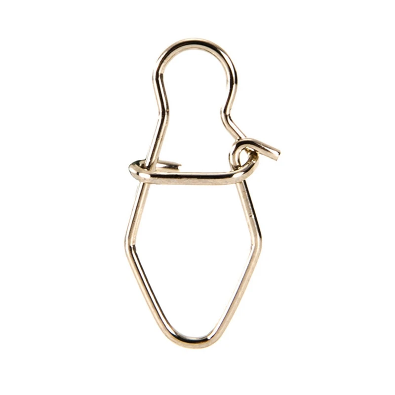 50pcs/set Diamond Enhanced Pins Rhombus Snap Connector Fishing Swivel Hook Safety Snap Pins Fishing Tackle Accessories