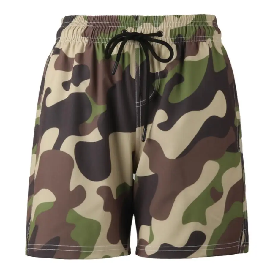 Камуфляжная одежда для плавания с принтом мужские пляжные шорты sunga masculina быстросохнущие купальники мужские плавки купальный костюм 318