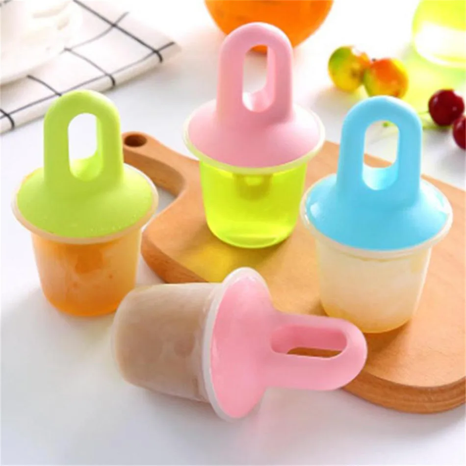 

Ice Cream Popsicle Molds Creative Reusable DIY ice cube maker Baking Moulds container cube ice cream popsicle box
